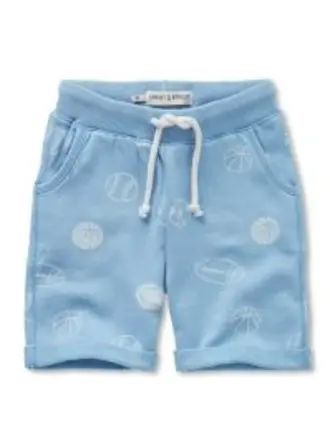 Sproet & Sprout Sproet & Sprout Sweat Shorts Balls Print - Forever Blue