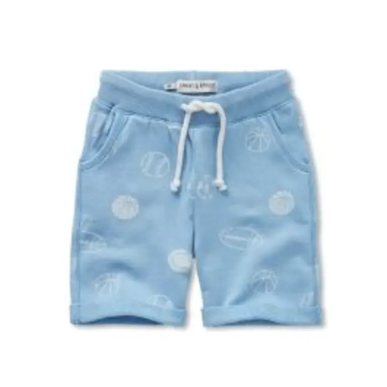 Sproet & Sprout Sproet & Sprout Sweat Shorts Balls Print - Forever Blue