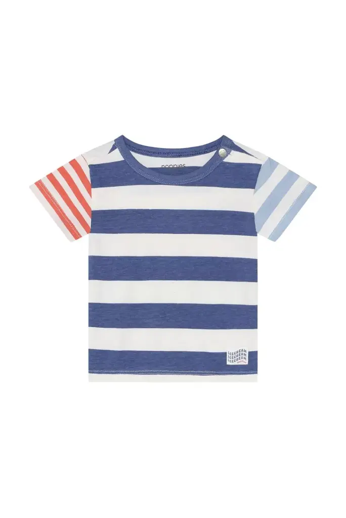 Noppies Noppies Tee SS stripe - Blue
