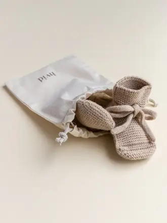 Hvid Hvid Booties - Sand