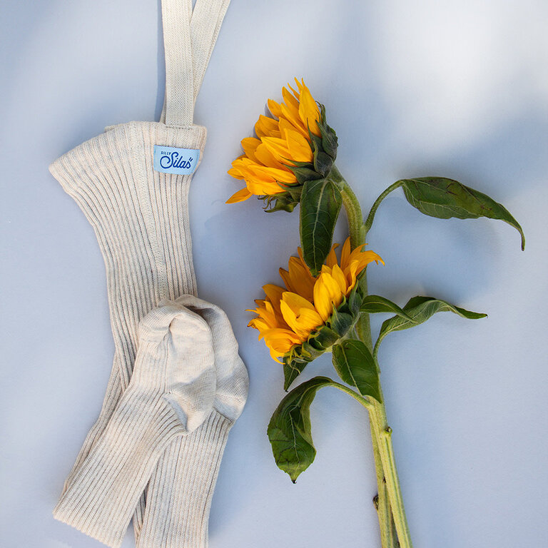 Silas Silas Footed Cotton Tights - Cream blend