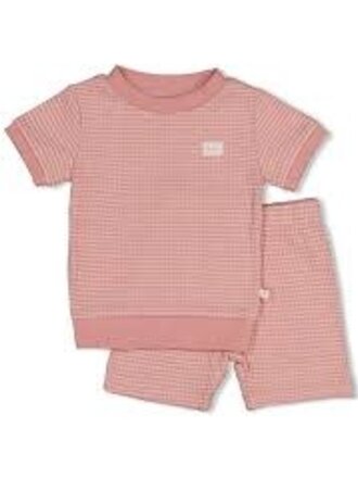 Feetje Feetje Wafel Pyjama kort - Mauve