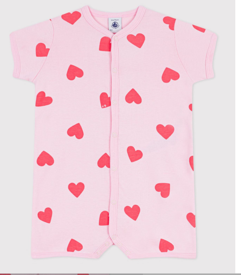 Petit Bateau Petit Bateau Pyjama kort - Hart