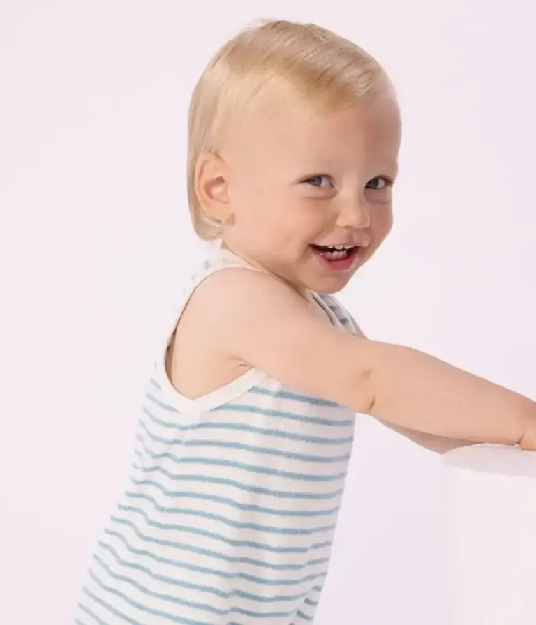 Petit Bateau Petit Bateau korte pyjama - Stripes badstof