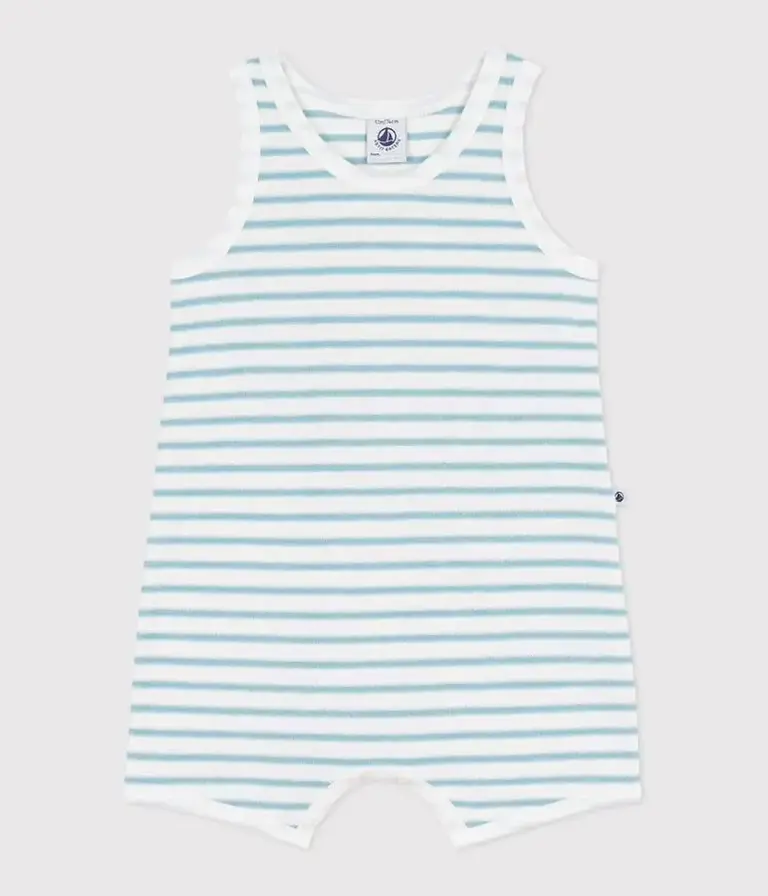 Petit Bateau Petit Bateau korte pyjama - Stripes badstof