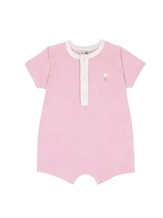 Petit Bateau Petit Bateau korte pyjama - Roze badstof
