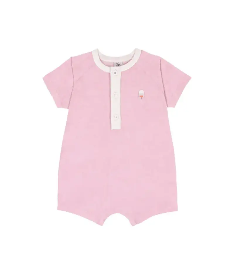 Petit Bateau Petit Bateau korte pyjama - Roze badstof