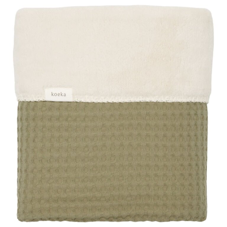 Koeka Koeka Wiegdeken waffle - Moss
