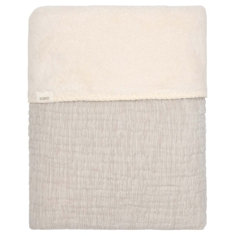 Koeka Koeka Wiegdeken Teddy Lind - Warm White
