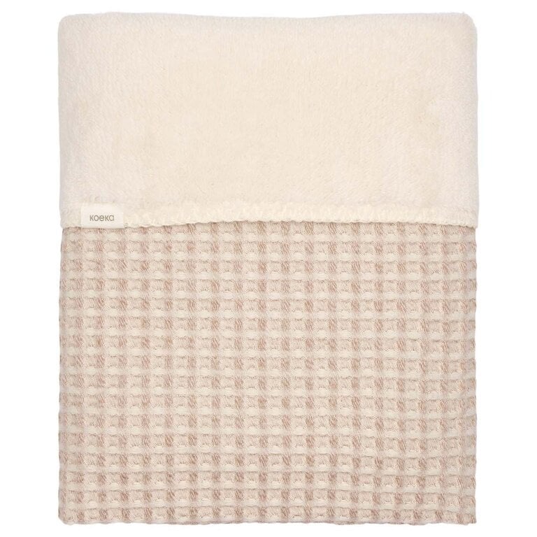 Koeka Koeka Wiegdeken Waffle teddy - Crumble