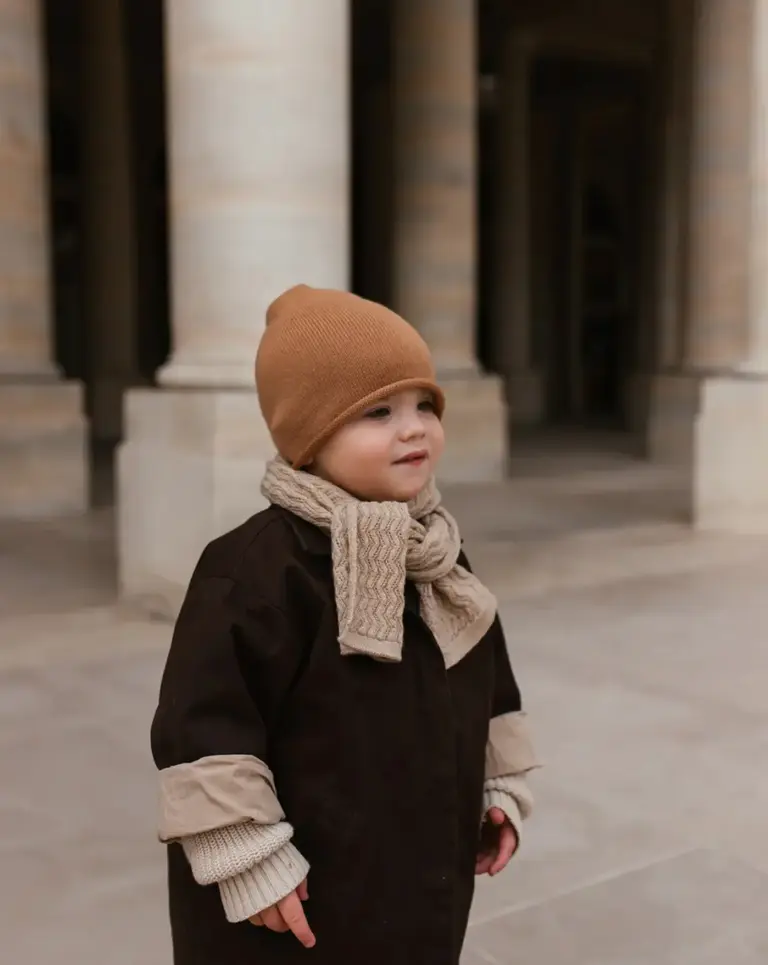 Hvid Hvid Beanie Efa - Mocha