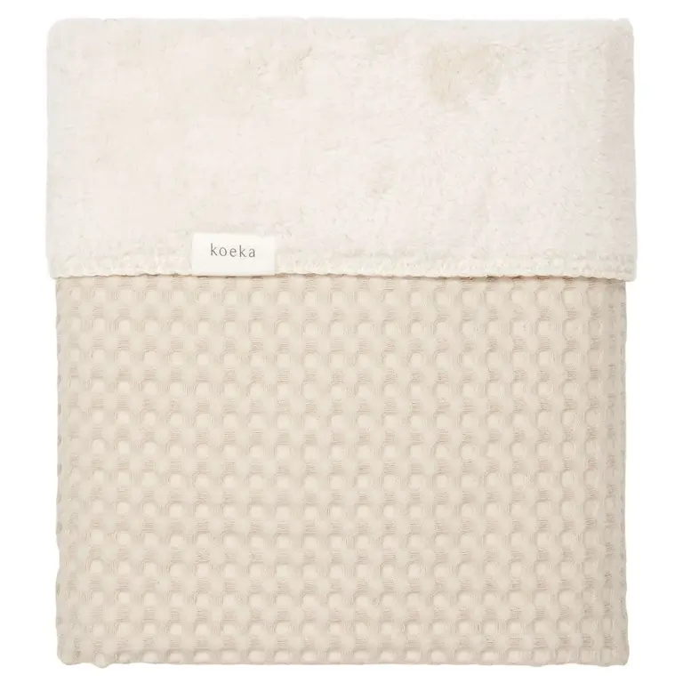 Koeka Koeka Wiegdeken cotton wafle - Sand