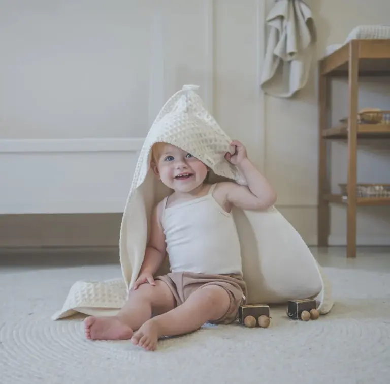Koeka Koeka Omslagdoek wafel - Natural