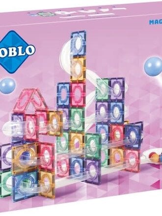 Coblo Coblo Knikkerbaan 100stuks - Pastel