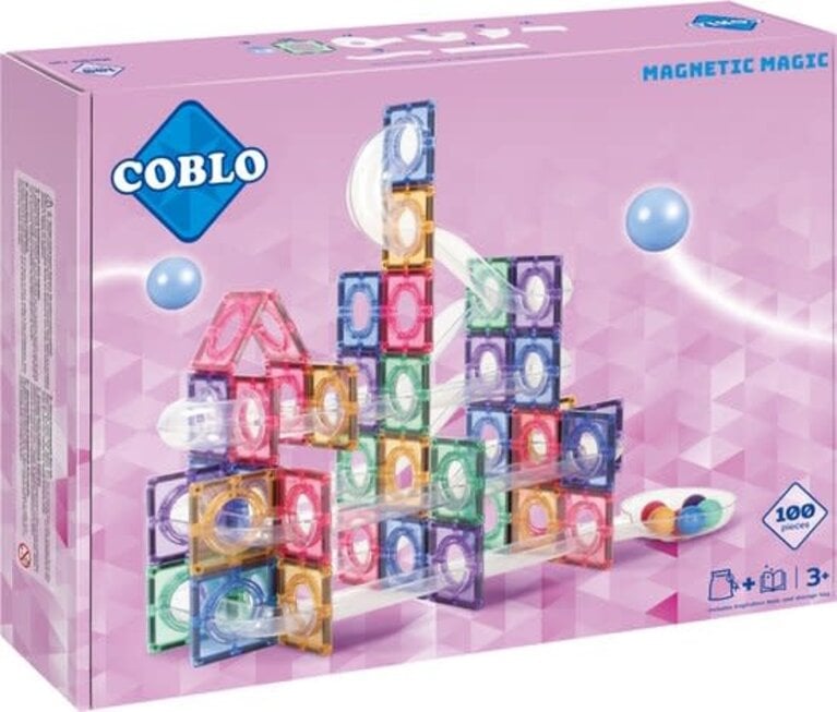 Coblo Coblo Knikkerbaan 100stuks - Pastel