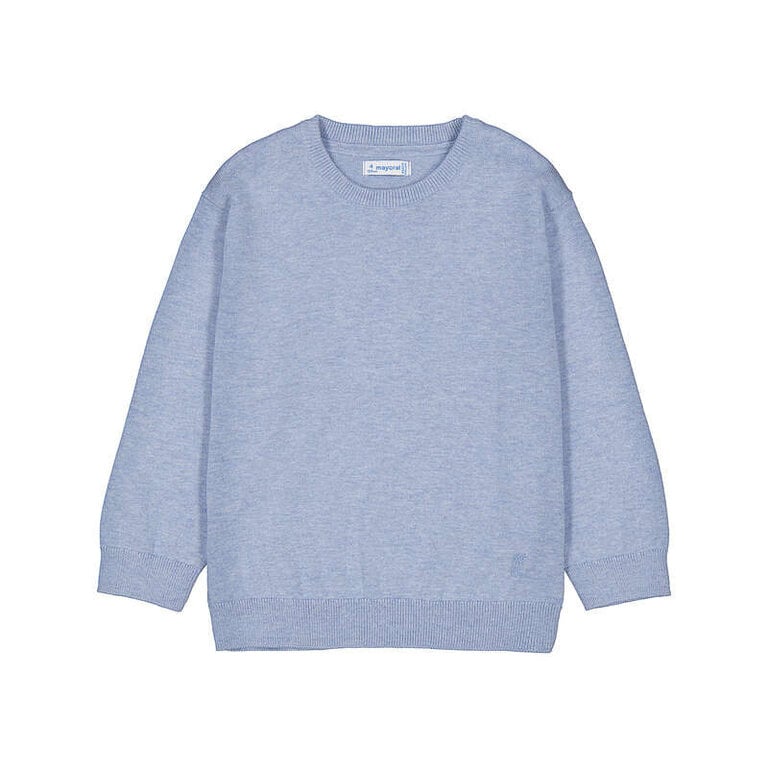 Mayoral Mayoral Basic cotton jumper w/round   - Vivid Rain
