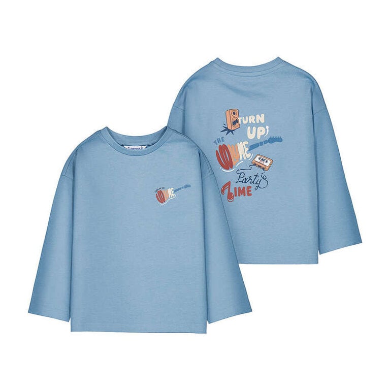 Mayoral Mayoral L/s t-shirt "turn up"         - rain