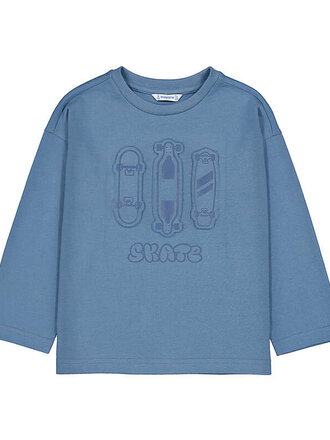 Mayoral Mayoral L/s t-shirt embossed pleats   - Glacial