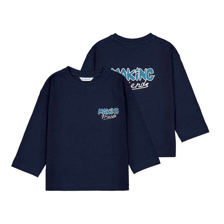 Mayoral Mayoral L/s t-shirt for every one     - Blue