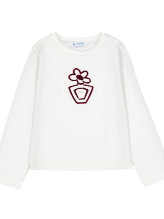 Mayoral Mayoral L/s basic t-shirt             - Natural