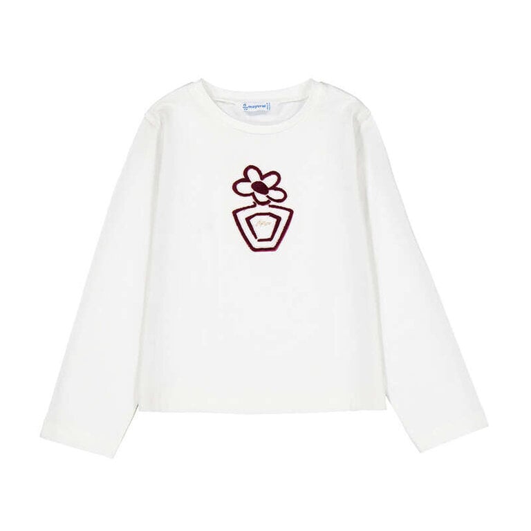 Mayoral Mayoral L/s basic t-shirt             - Natural
