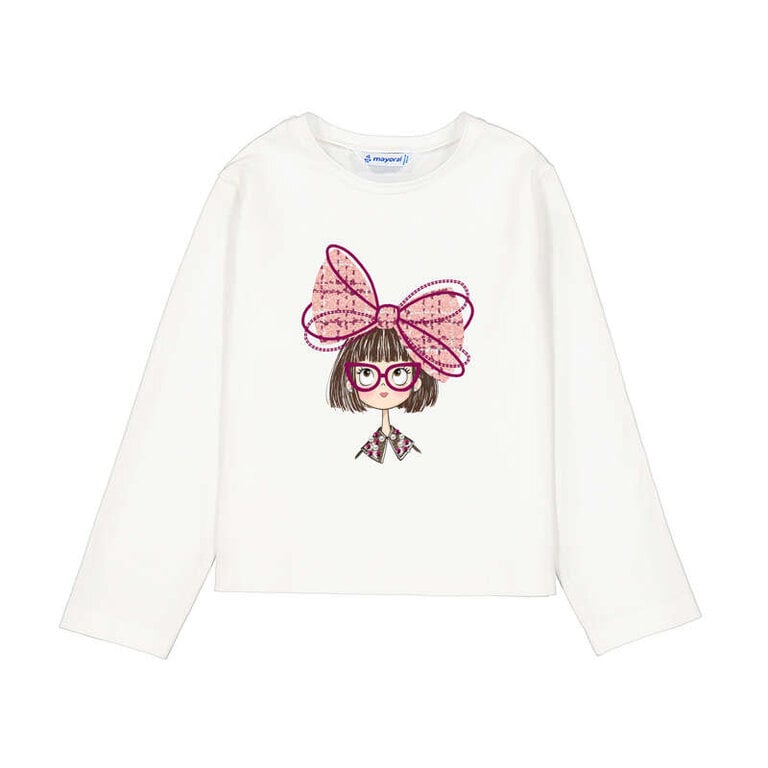 Mayoral Mayoral L/s shirt dress               - cream
