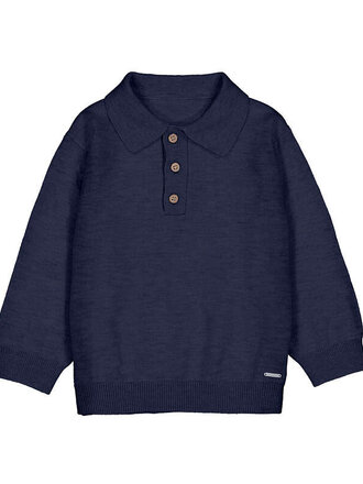 Mayoral Mayoral L/s knit polo                 - Blue