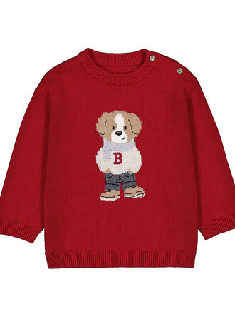 Mayoral Mayoral Character intarsia sweater    - Red