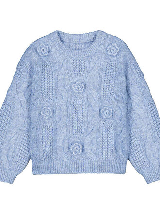 Mayoral Mayoral 3D flower sweater             - sky mix