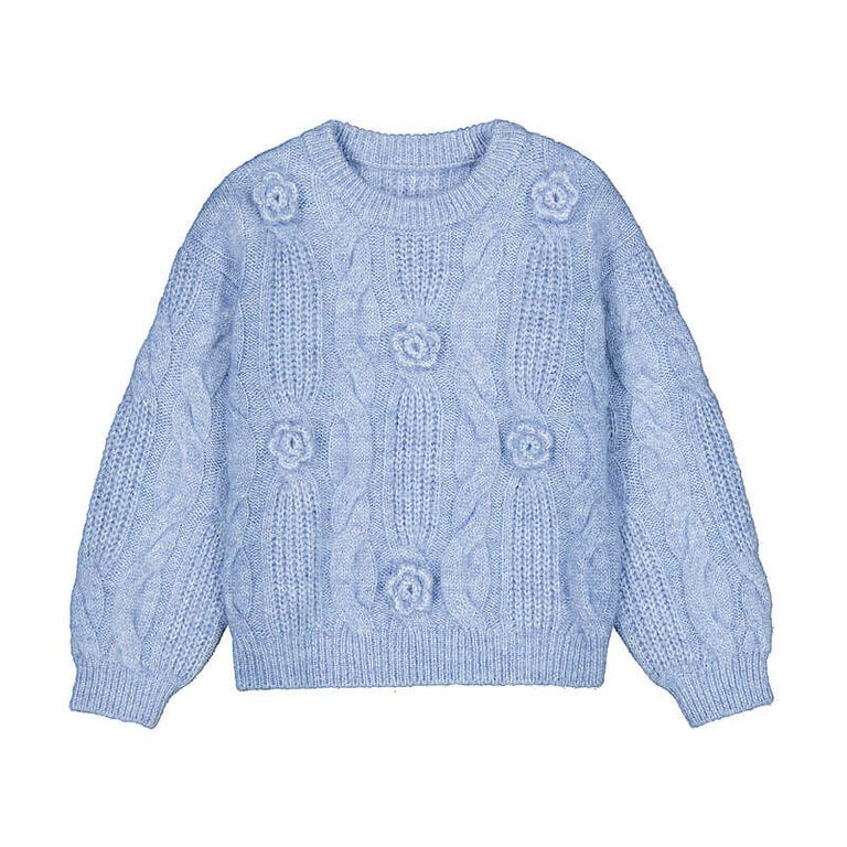 Mayoral Mayoral 3D flower sweater             - sky mix