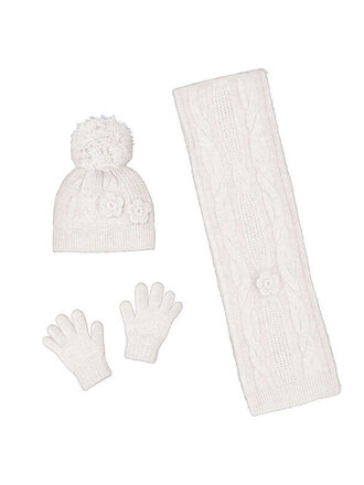 Mayoral Mayoral 3D flower hat & scarf set     - soyo
