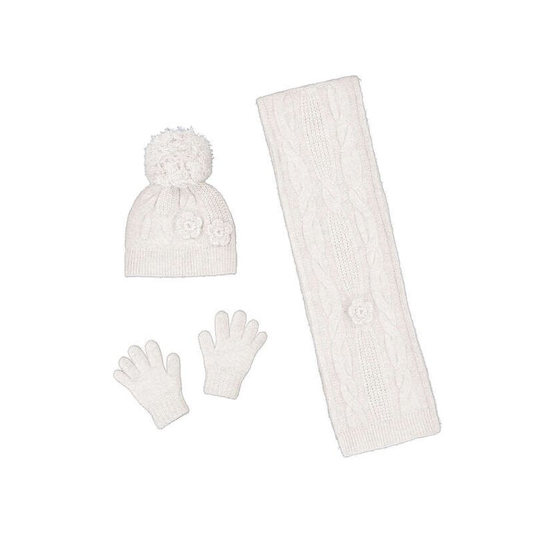 Mayoral Mayoral 3D flower hat & scarf set     - soyo