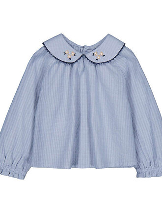 Mayoral Mayoral Textured woven blouse         - Light blue