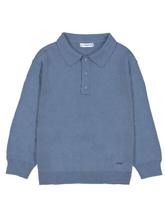 Mayoral Mayoral L/s knit polo                 - Glacial