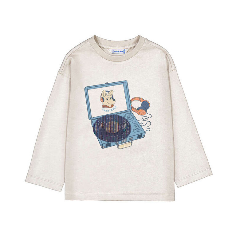Mayoral Mayoral L/s t-shirt                   - Light khak
