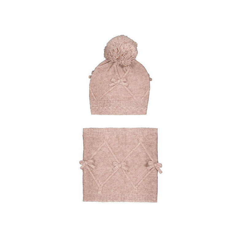 Mayoral Mayoral Bow hat & scarf set           - H. Quartz