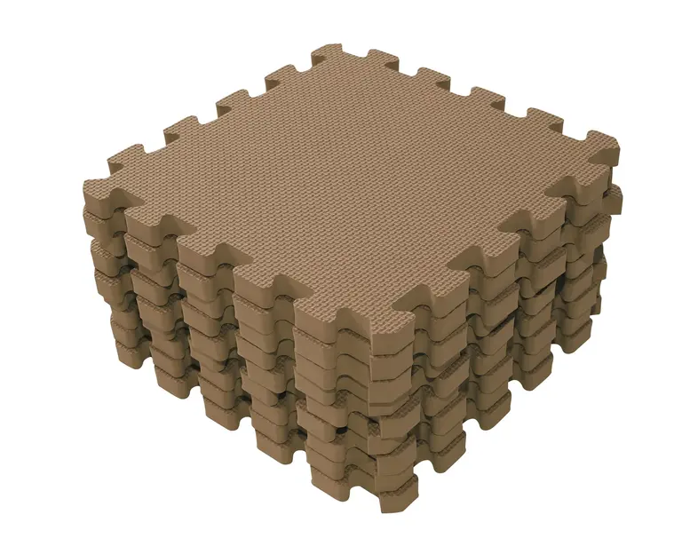 Babydan Babydan Puzzeltegels 9st. - Cappuccino