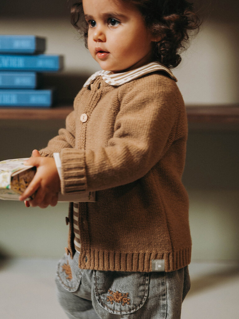 Snugg Snugg Cardigan round neck - Almond