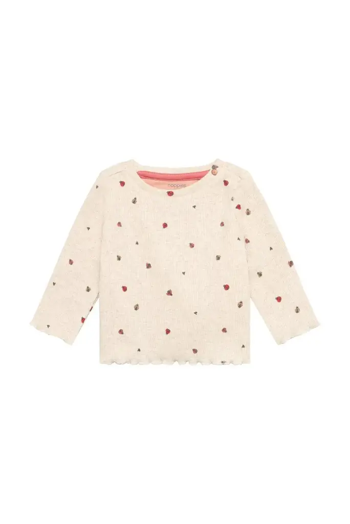 Noppies Noppies Tee LS AOP - Sand