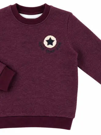 Natini Natini SWEATER STAR - BORDEAUX