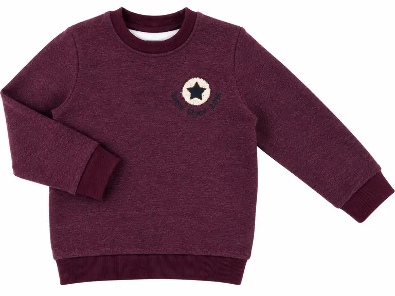 Natini Natini SWEATER STAR - BORDEAUX