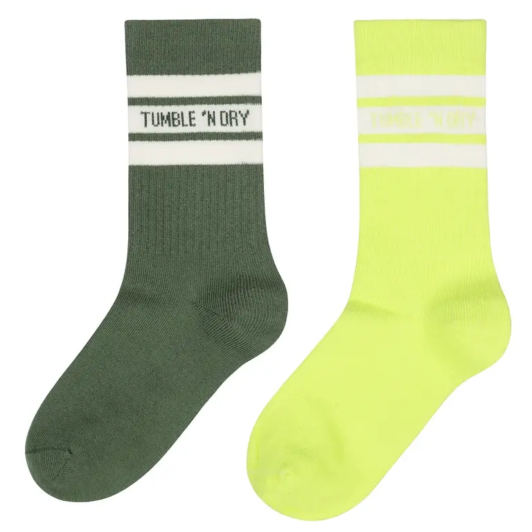 Tumble'n Dry Tumble'n Dry TND Tumble Sockes colour 2-pack - lime punch