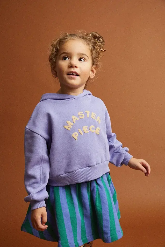 Sproet & Sprout Sproet & Sprout Boxy hooded sweatshirt - Crayon cloud