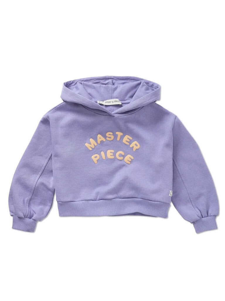 Sproet & Sprout Sproet & Sprout Boxy hooded sweatshirt - Crayon cloud