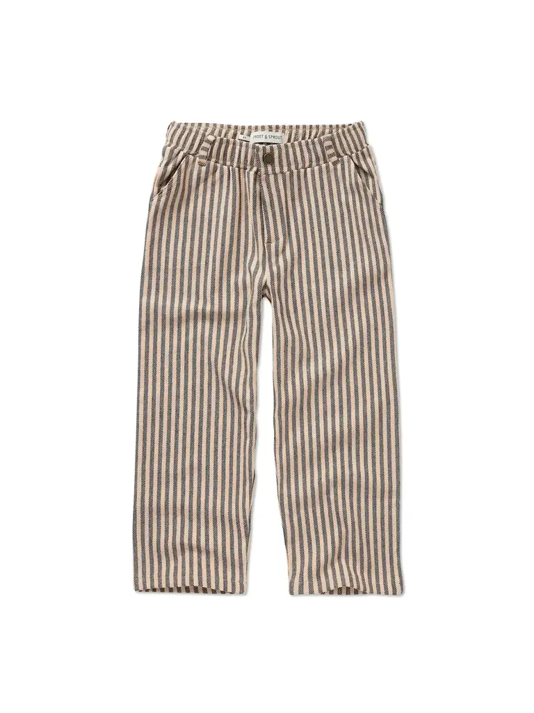 Sproet & Sprout Sproet & Sprout Chino pants jersey stripe - Vanilla