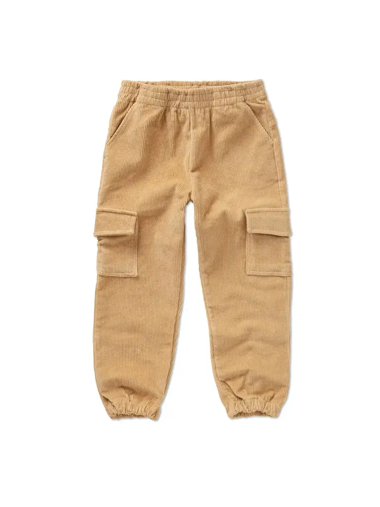 Sproet & Sprout Sproet & Sprout Corduroy woven cargopants  - Sand