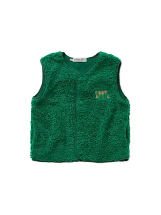 Sproet & Sprout Sproet & Sprout Loose teddy gilet - Deep green