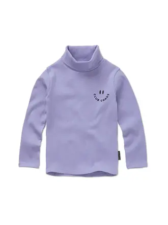 Sproet & Sprout Sproet & Sprout Rib turtle neck purple  - Crayon cloud