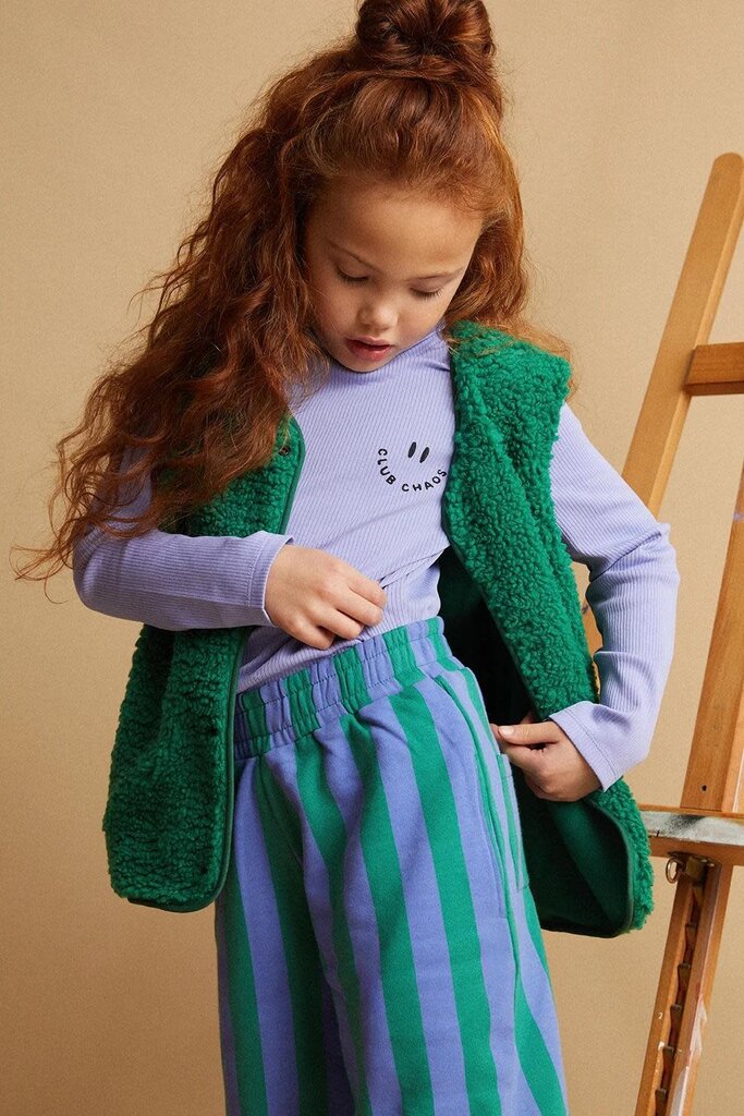 Sproet & Sprout Sproet & Sprout Rib turtle neck purple  - Crayon cloud