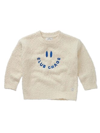 Sproet & Sprout Sproet & Sprout Sweater boucle Club Chaos  - Ivory melee